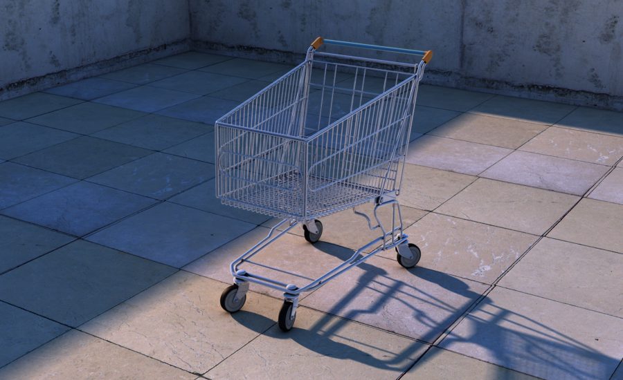 One shopping cart